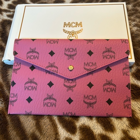 MCM Handbags - MCM Pink Clutch